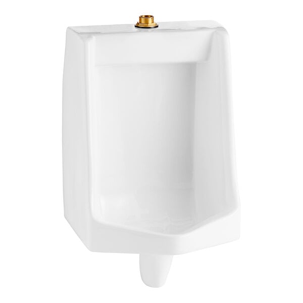 An American Standard Lynbrook white vitreous china urinal with a top spud inlet.