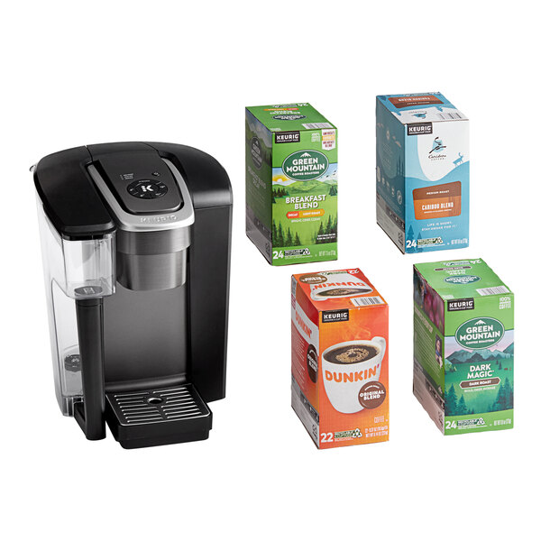 Keurig K 1500 Commercial Single Serve Pod Coffee Maker with 4 K Cup Boxes 120V