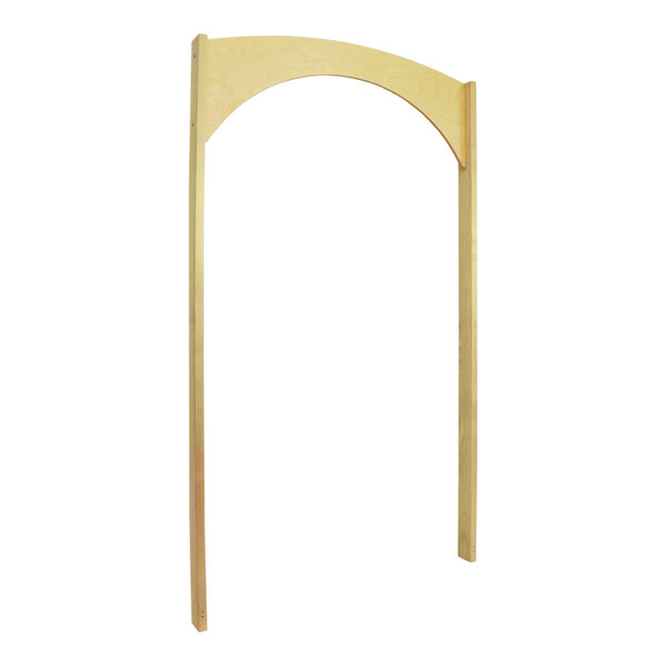 A Whitney Brothers wooden archway divider.