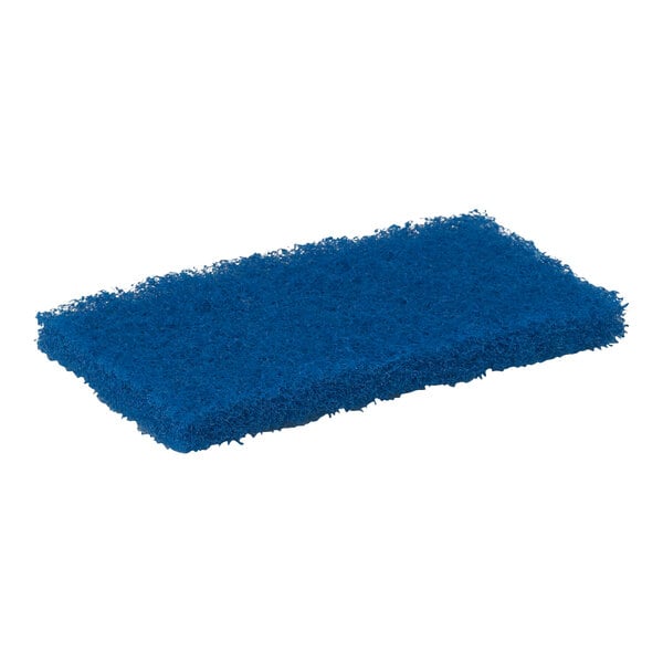 A medium blue Vikan sponge pad.