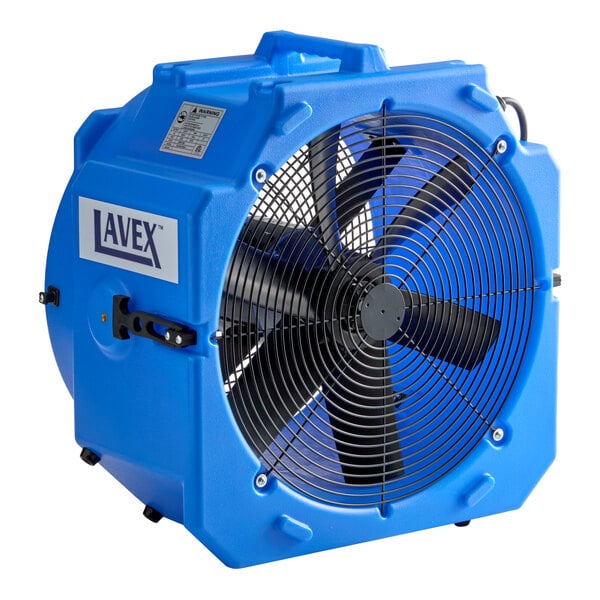 Lavex 2-Speed Industrial Axial Fan with GFCI Power Outlets - 1/4 hp, 4,000 CFM