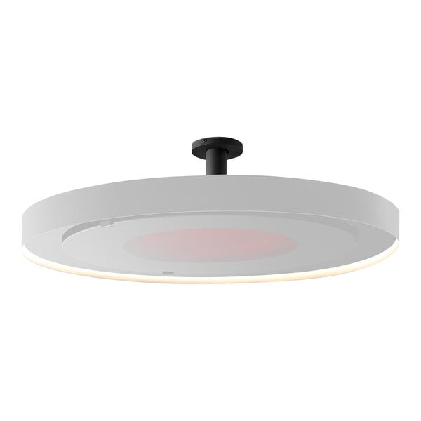 A white ceiling mount pole for Bromic Heating Eclipse Heaters.