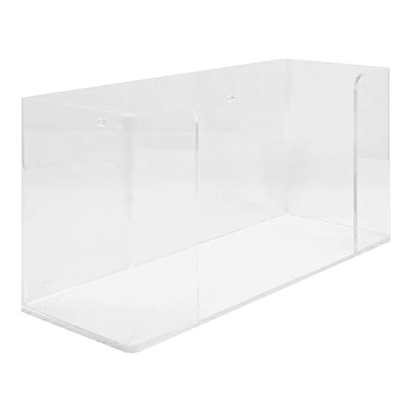 An Accuform clear acrylic box for disposable gloves.