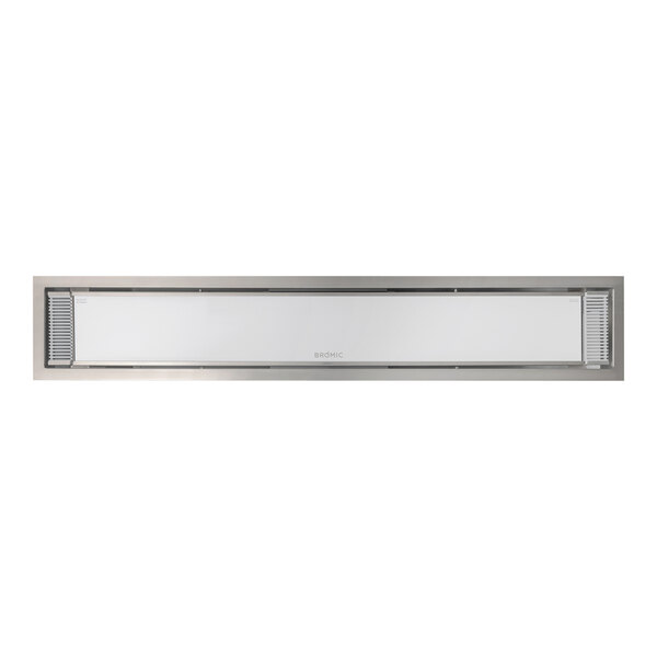 A white rectangular recess kit with vents for a Bromic Heating Platinum Patio Heater.