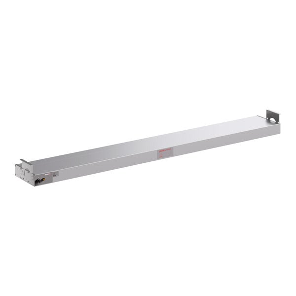 A 72-inch lighted strip warmer with a single toggle control, designed for commercial food warming applications.
