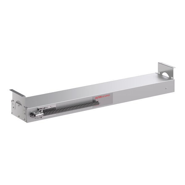 A 36-inch strip warmer with a single toggle control, designed for keeping food warm.