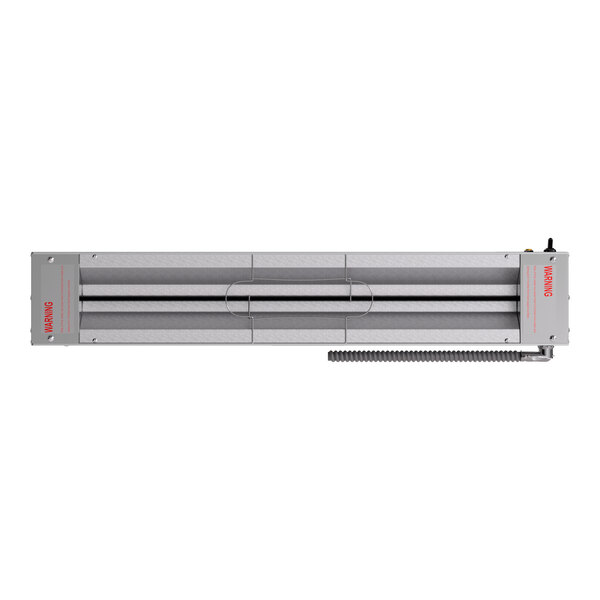 A 36-inch strip warmer with a single toggle control, designed for commercial food warming applications.