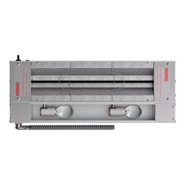 A 24-inch lighted strip warmer with single toggle control, designed for commercial food warming applications.