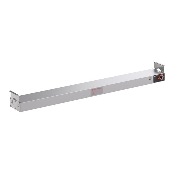 A 54-inch strip warmer with a single adjustable infinite control, designed for commercial food warming.