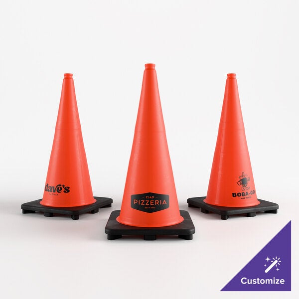 Xpose Safety 28" Orange Heavy-Duty PVC Traffic Cone with 7 lb. Base OTC28-1-X