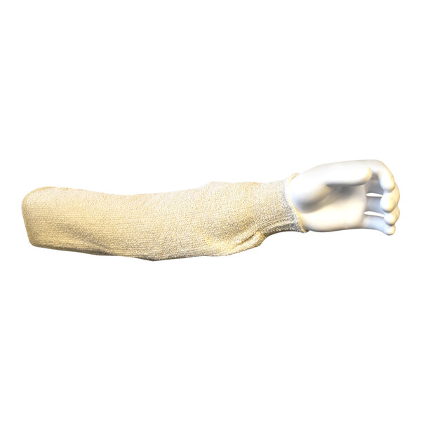 A white Cordova natural cotton terry sleeve with an elastic band at the end.