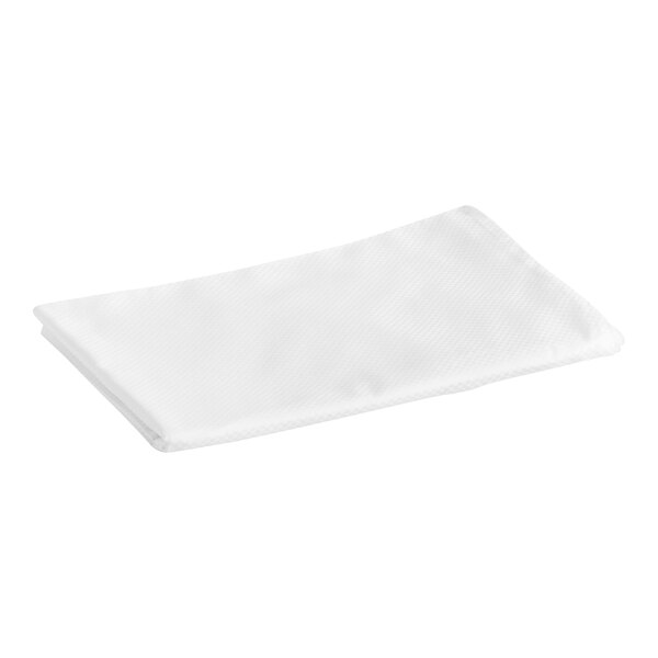 A white cloth with a white nano check pattern.