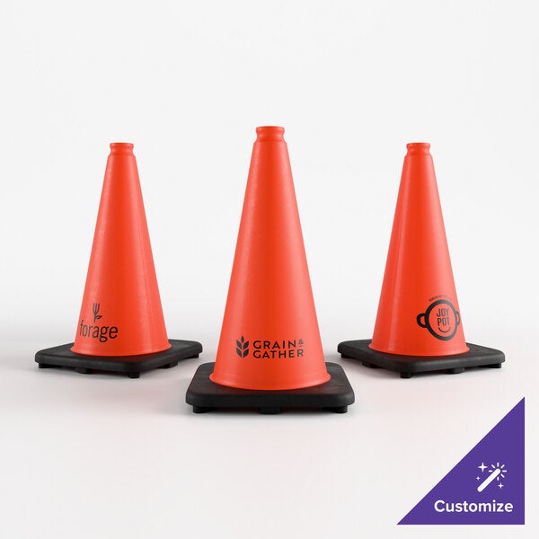 Xpose Safety 18" Orange Heavy-Duty PVC Traffic Cone with 3 lb. Base OTC18-1-X