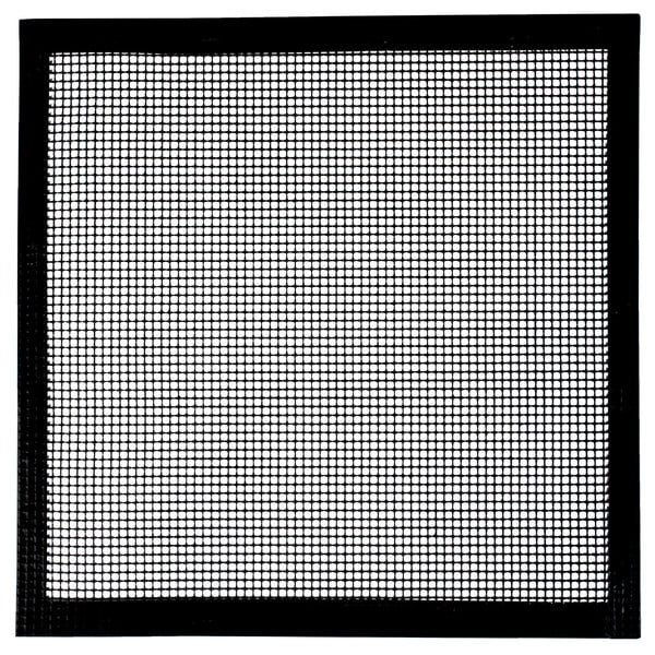 A black square mesh screen with small squares.