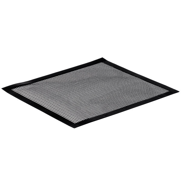 A black mesh Essentialware screen with loose weave on a white background.