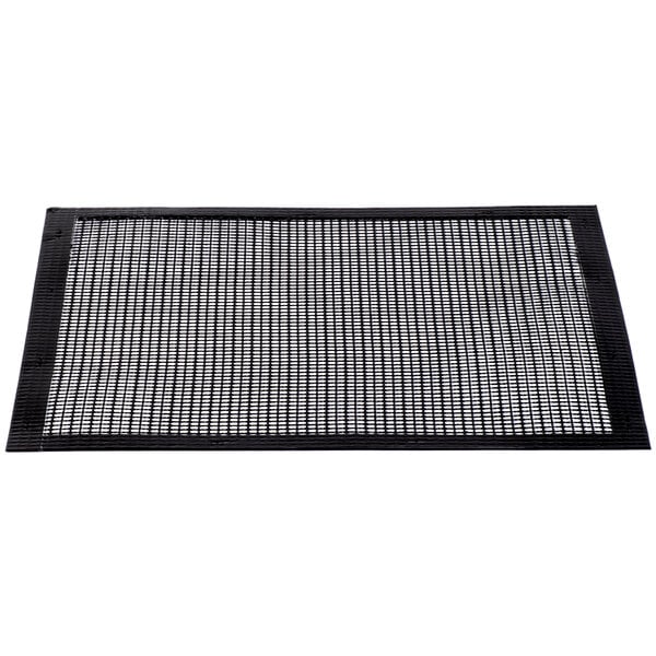 A black rectangular Essentialware mesh screen with a loose weave.