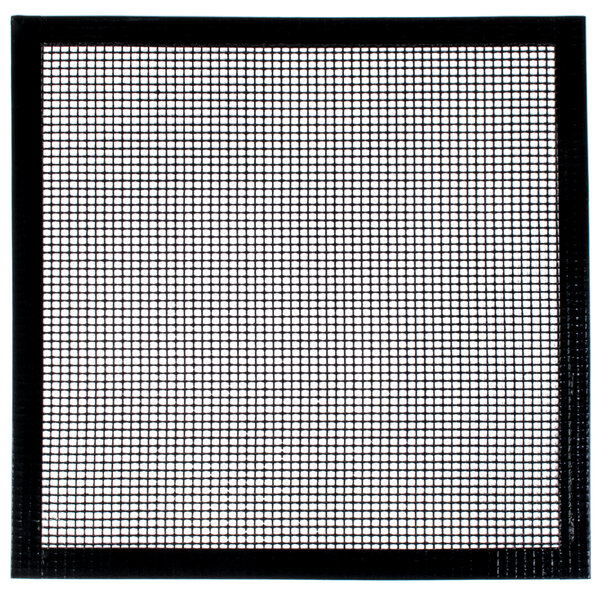 A black square mesh screen with small squares.