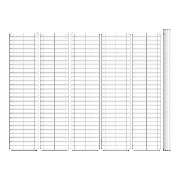 A white paper with a grid of lines.