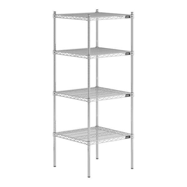 A wireframe metal Lavex Pro 4-shelf kit.