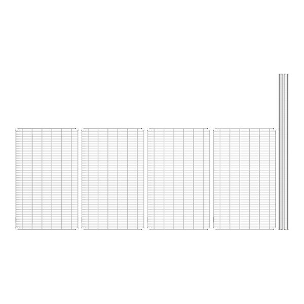 A white grid with black lines.