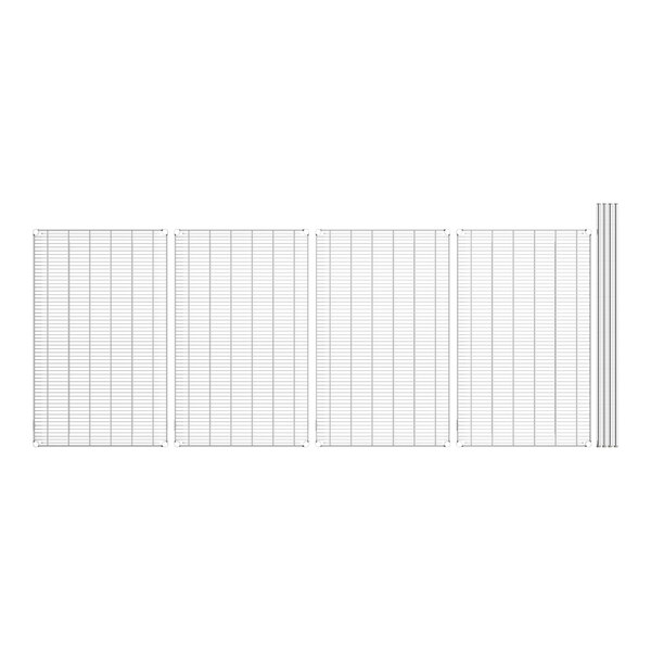 A white grid with black lines.