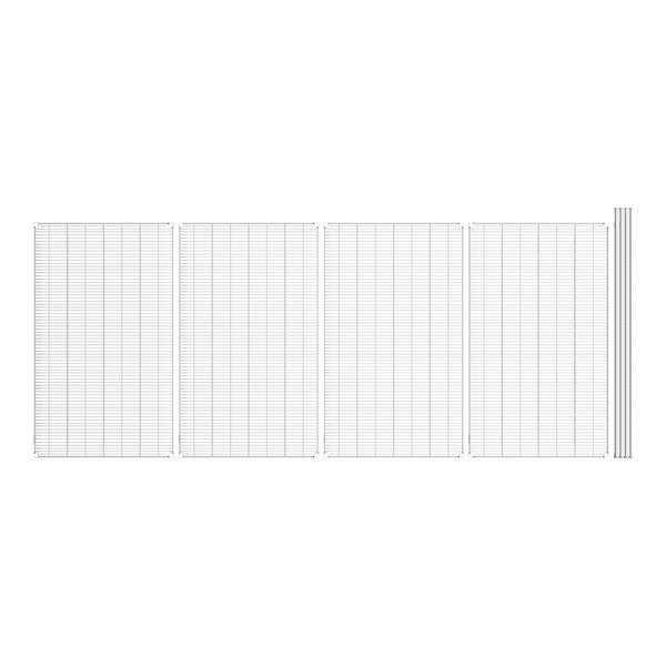 A close-up of a white grid paper with black lines.