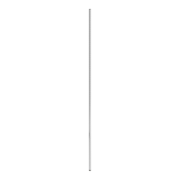 A long thin metal pole on a white background.