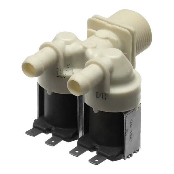 A close up of a Henny Penny 3/4" solenoid valve on a white background.