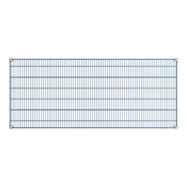 A grid of blue wire.