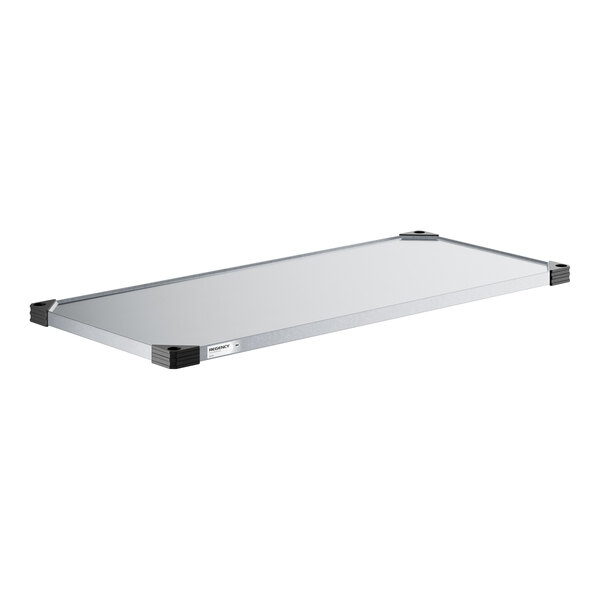Regency 21" x 48" NSF Galvanized Steel Solid Shelf