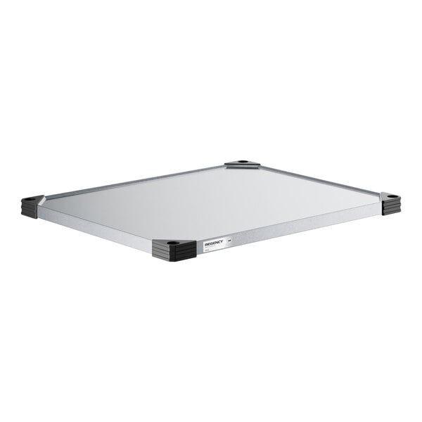 Regency 24" x 30" NSF Galvanized Steel Solid Shelf