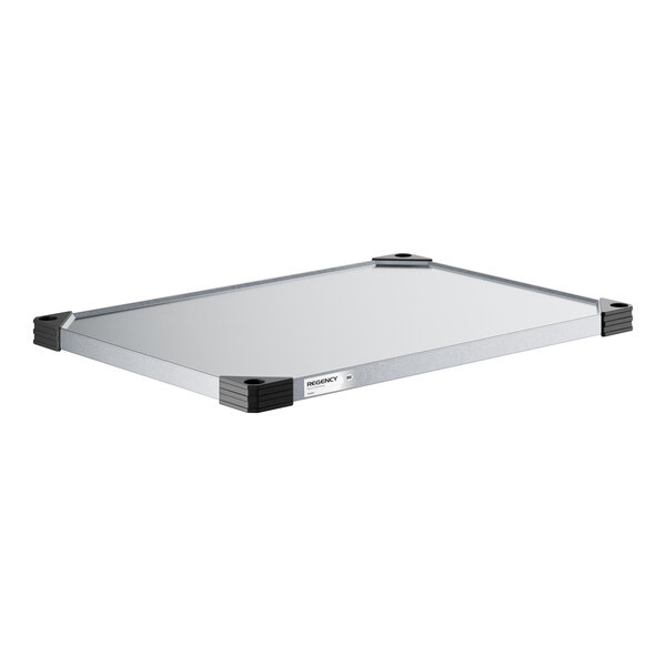 Regency 21" x 30" NSF Galvanized Steel Solid Shelf