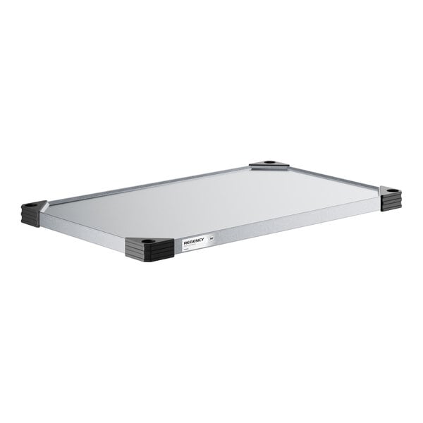 Regency 18" x 30" NSF Galvanized Steel Solid Shelf
