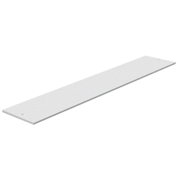 A long rectangular white cutting board.