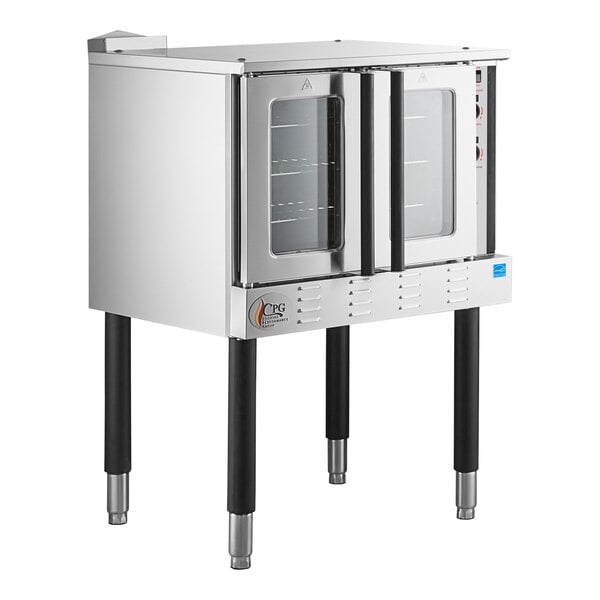 Cooking Performance Group FGCD-100-L Single Deck Standard Depth Full Size Liquid Propane Convection Oven - 50,000 BTU