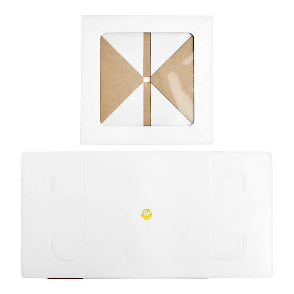 A white box with a square window on top.