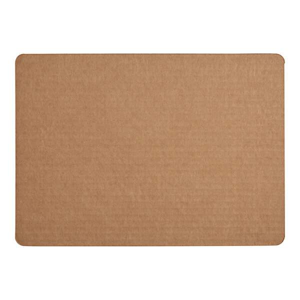 A close-up of a white rectangular corrugated cardboard.