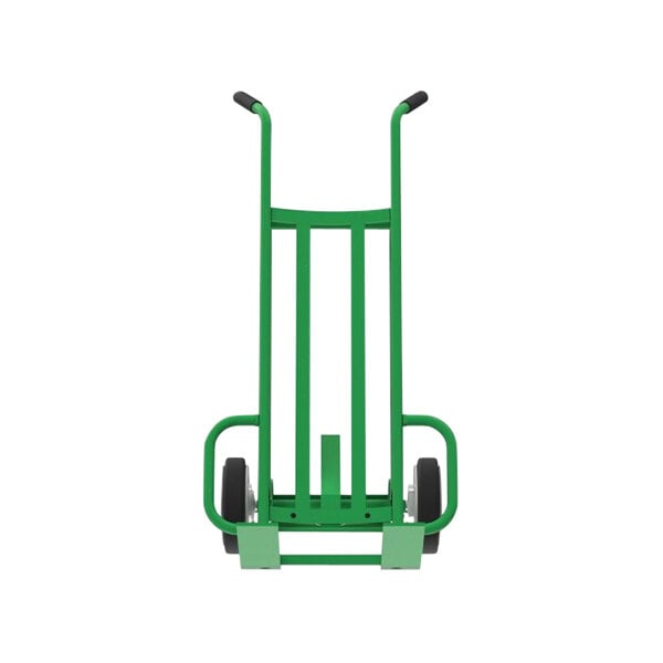 A green Valley Craft steel mini pallet truck with black wheels.
