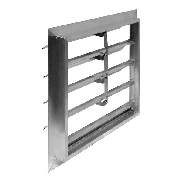 A metal frame with four metal bars.