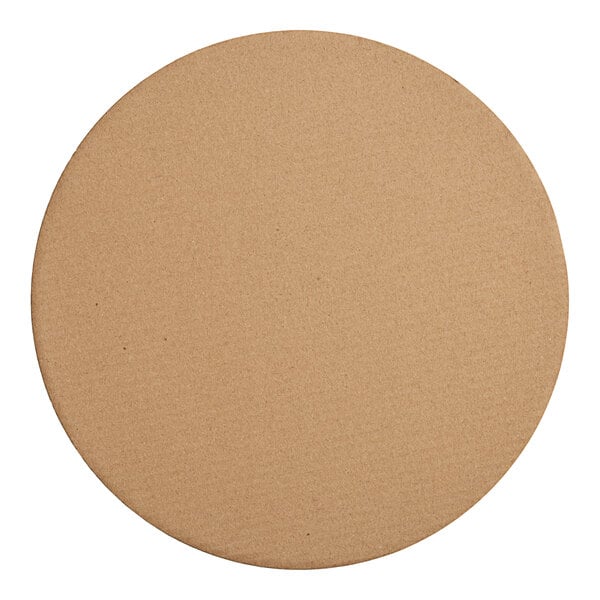 A round brown Wilton cake circle with a corrugated edge.