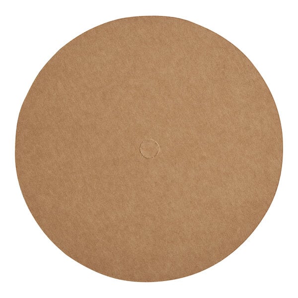 A white Wilton corrugated cake circle with a circle in the middle.