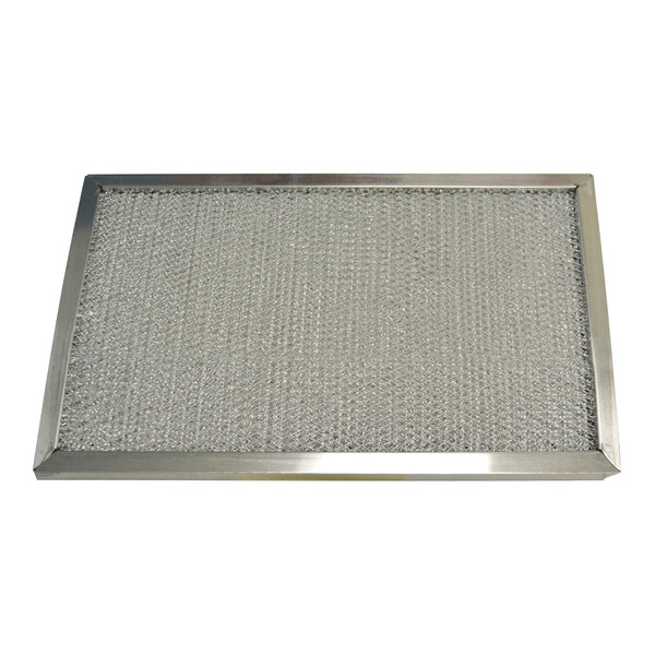 An aluminum mesh filter for an exhaust hood.