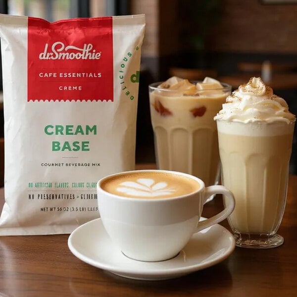 Dr. Smoothie Cafe Essentials Neutral Base Blended Creme Frappe Mix 3.5 lb.