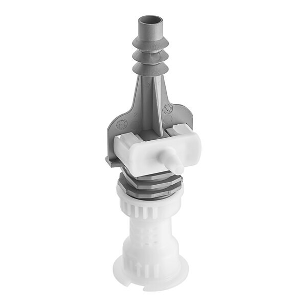 A close-up of a white plastic Seko Flex Gap Assembly with a white plastic handle.