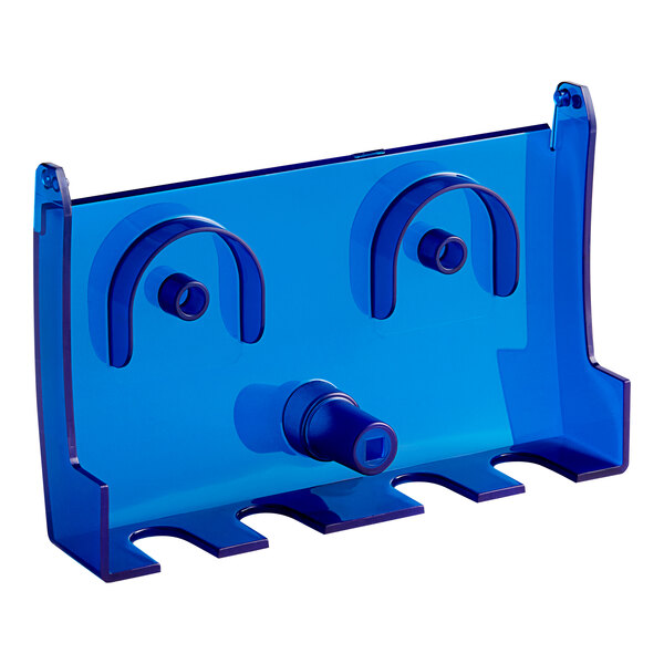 A blue plastic Seko front cover with two holes.