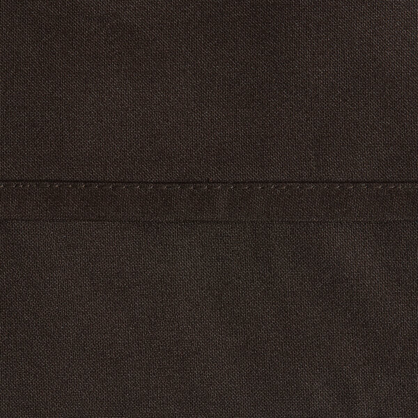 A close-up of a chocolate brown fabric.