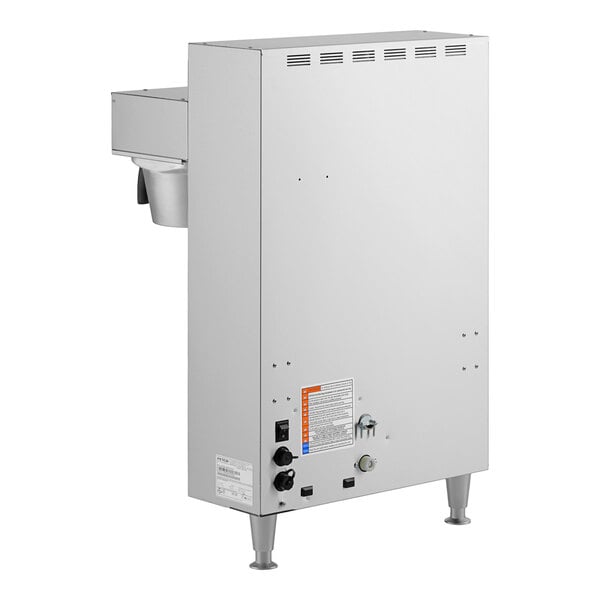 A white rectangular Fetco CBS-2252 coffee machine with a metal drawer.