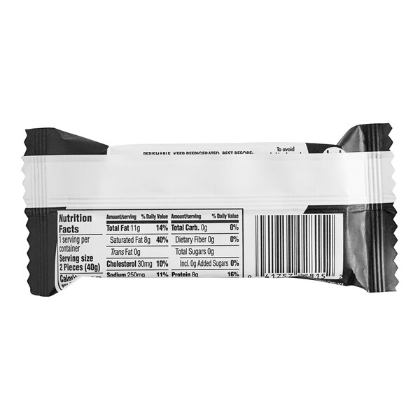 A close-up of a Babybel White Cheddar Mini Cheese package with a bar code on it.