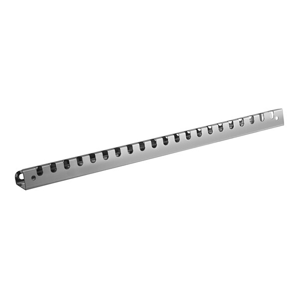 A long metal bar with holes on each side.