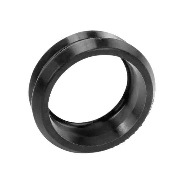 A black circular gasket.
